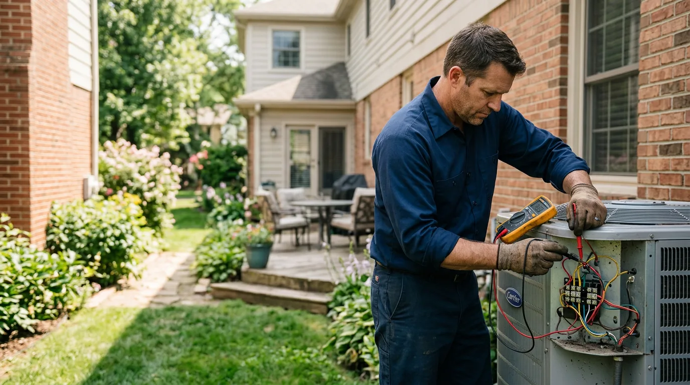 HVAC technician working near Wrightsville, AR